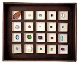 Tray of Precious Gemstones