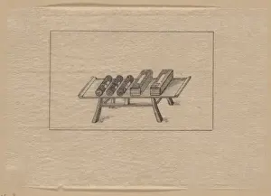 Tray or table with offerings