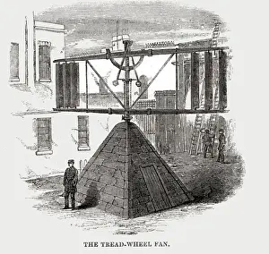 Tread wheel fan at Coldbath Fields Prison