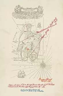1883 Collection: Treasure Island Map