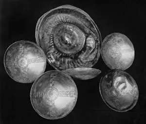 Treasure trove from the Dark Ages: pieces of Byzantine ornamental plate among the many