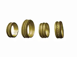 Mouldings Prints: Treasure of Villena. 5th c. BC. Bracelets with