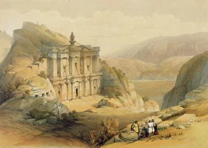 Pictures Now Gallery: The treasury of Petra, Jordan 1839 Date: 1839