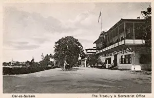 Tanzania Prints: Treasury and Secretariat Office, Dar-es-Salaam, Tanzania
