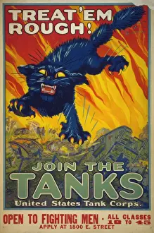 Treat Prints: Treat em rough - Join the tanks United States Tank Corps
