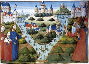 Pious Gallery: Treaty of Verdun (843)