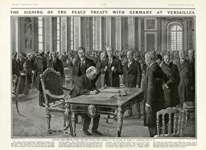 Images Dated 7th March 2019: Treaty of Versailles, 1919 by Fortunino Matania