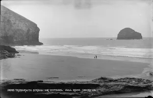 Tintagel Prints: Trebarwith Strand, Near Tintagel