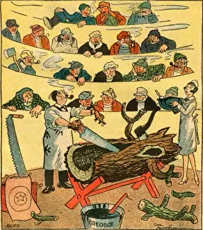 Demonstrates Prints: Tree-Surgeon & Audience