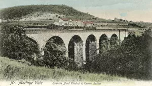 Images Dated 13th July 2017: Treharris Truant School and Quakers Yard Viaduct, Glamorgan
