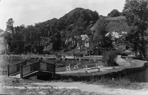 Newquay Prints: Tremance Gardens, The Lake