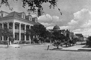 Galveston Prints: Tremont Street and Ball Avenue, Galveston, Texas, USA