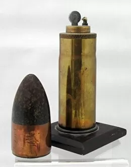 Images Dated 14th February 2012: Trench Art lighter from a German 40 mm pom-pom shell