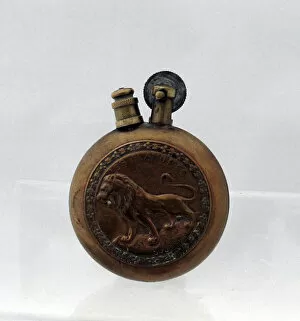 Images Dated 14th February 2012: Trench Art lighter inscribed Les Flanders