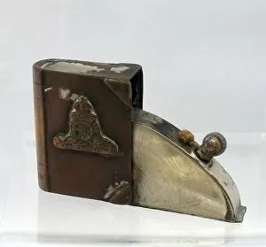 Images Dated 14th February 2012: Trench Art lighter in the shape of a book