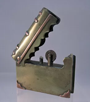 Images Dated 25th January 2012: Trench Art lighter in the shape of a book, WW1