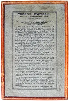 Instructions Prints: Trench Football Game (The Great International Game)