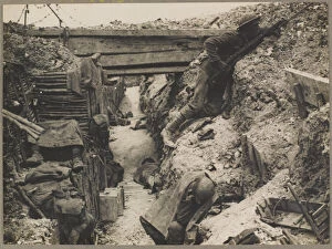Images Dated 16th July 2015: Trench interior near the Albert-Bapaume road on the Somme