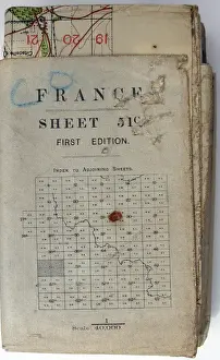 Trench maps belonging to Sergeant Ernest Blaikley