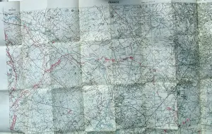 Trench maps belonging to Sergeant Ernest Blaikley