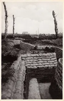 Scarred Prints: Trenches at Nieuport, Belgium
