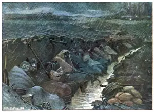 Trenches under Rain