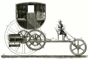 1801 Collection: Trevithick & Vivians steam carriage 1801