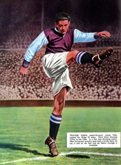 Matthews Prints: Trevor Ford, Aston Villa and Wales footballer