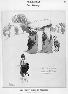 Heath Robinson Humour Gallery: The Trew Origin of Trousers by W. Heath Robinson