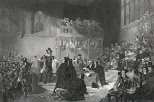 1649 Prints: Trial of King Charles 1st in Westminster hall 1649