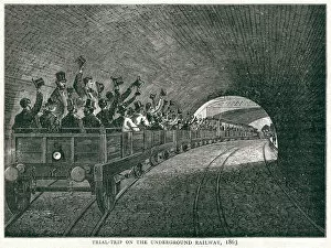 Trial-trip on the Underground Railway 1862