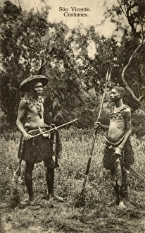 Two tribesmen - Sao Vicente, Cape Verde Islands Two tribesmen - Sao Vicente, Cape Verde Islands