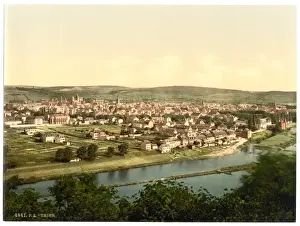 Moselle Prints: Trier (Treves), Moselle, valley of, Germany