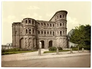 Trier (Treves), Porta Nigra (Black Gate), Moselle, valley of