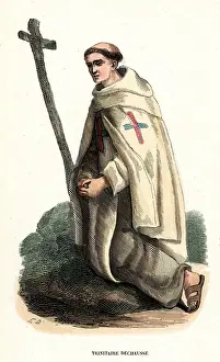 Trinitarian Prints: TRINITARIAN MONK