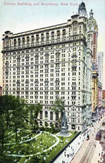 Skyscraper Prints: Trinity Building and Broadway, New York City, USA