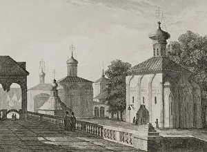 Trinity Monastery. Interior view. Russian Orthodox Church