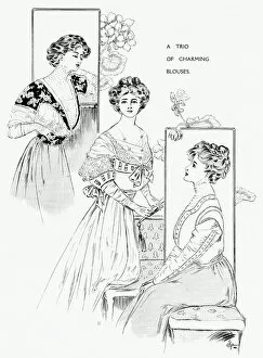 Trio of charming blouses 1907