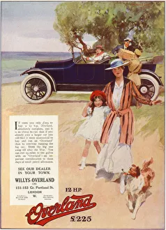 Images Dated 20th February 2020: A trip to the seaside in our 12 hp Overland tourer. Date: 1916
