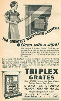 Enamel Collection: Triplex Grates Advertisement