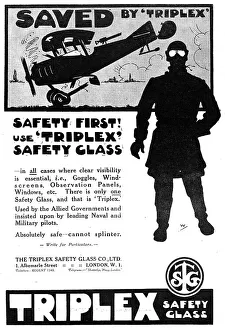 Triplex Prints: Triplex Safety Glass 1917 Advert