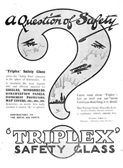 Triplex Prints: Triplex Safety Glass 1918