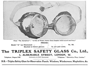 Triplex Prints: Triplex Safety Glass Aircraft Windscreens & Goggles