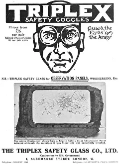 Triplex Prints: Triplex Safety Glass Aircraft Windscreens & Goggles