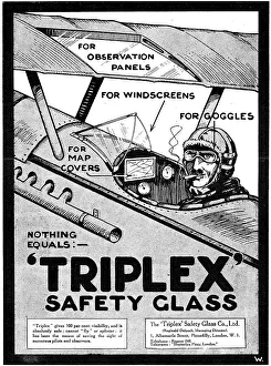 Triplex Safety Glass - WW1 Advert