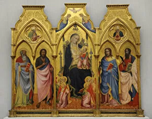 Images Dated 15th February 2012: Triptych, 1388, by Agnolo Gaddi (1369-1396)