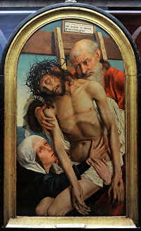 Christianism Collection: Triptych of the Descent. Descent from the Cross by Matsys