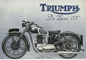 Brochure Collection: Triumph De Luxe 3T Motorbike