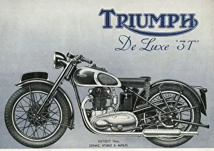 Brochure Collection: Triumph De Luxe 3T Motorbike