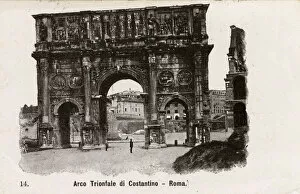 Images Dated 13th August 2018: Triumphal Arch of Constantine - Rome
